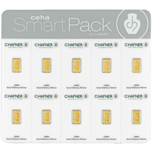 . Hafner 10 x 1 gram goudbaar smartpack
